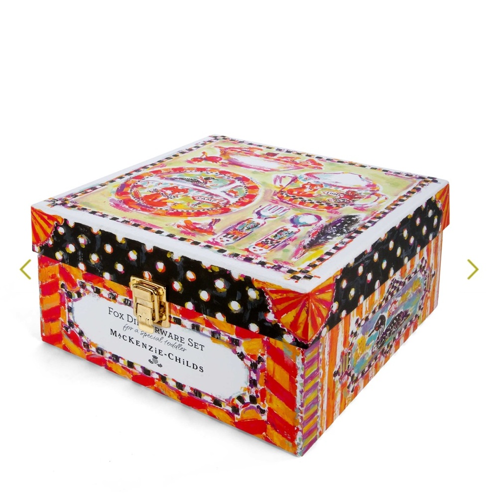 Mackenzie-Childs Fox Dinnerware Set Box